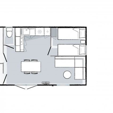 MOBILHOME 4 personnes - PRESTIGE D