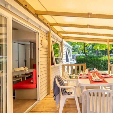 MOBILHOME 6 personnes - Confort TV 3ch -TV-terrasse couverte-plancha- 30m² | CONFORT