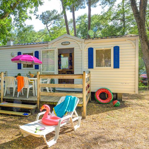 MOBILHOME 4 personnes - Classique 2ch (sans TV)-terrasse découverte-26m² | STANDARD 