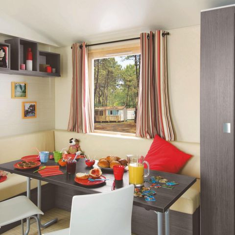 Mobilhome 6 personnes - Classique - 3 chambres - Sans - TV - -terrasse découverte-30m² - STANDARD