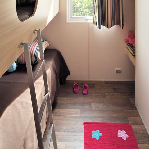 BUNGALOW TOILÉ 5 personnes - Cabane Nature 2ch-sans sanitaires-terrasse couverte-19m²-sans TV