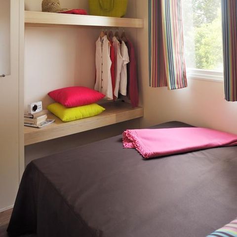 BUNGALOW TOILÉ 5 personnes - Cabane Nature 2ch-sans sanitaires-terrasse couverte-19m²-sans TV