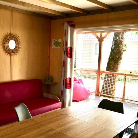 CHALET 7 personnes - Family 3ch-CLIM-terrasse XXL couverte-TV-LV-plancha-32m²| PREMIUM