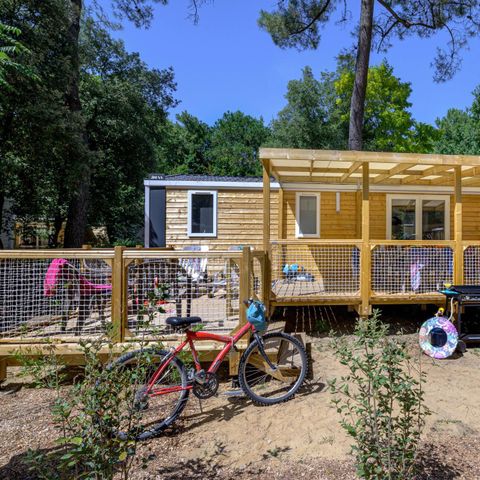 MOBILHOME 8 personnes - Family 4ch-CLIM-terrasse XXL couverte-TV-LV-plancha-38m²| PREMIUM  