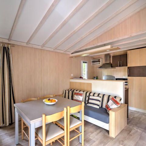 Chalet 6 personnes - Cottage Confort Clim - 3 chambres - CONFORT CLIM - 32 à 42m² - Clim - TV - Lave-vaisselle - Plancha