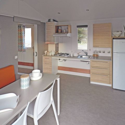 Mobilhome 5 personnes - Life - 2 chambres - PMR- - CLIM -TV-lave-vaisselle-plancha-32m²-terrasse couverte - PREMIUM