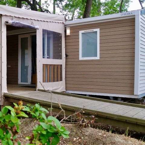 MOBILHOME 5 personnes - Life 2ch PMR- CLIM -TV-LV-plancha-32m²-terrasse couverte | PREMIUM 