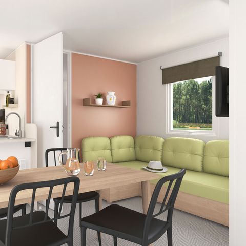 MOBILHOME 6 personnes - Confort TV PLUS 3ch | CONFORT - 30m² - terrasse couverte - TV - plancha