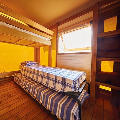 TENTE TOILE ET BOIS 5 personnes - Tente Lodge | 2 Ch. | 4/5 Pers. |  Sans sanitaires