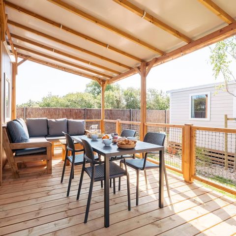 MOBILHOME 4 personnes - Premium | 2 Ch. | 4 Pers. | Terrasse Lounge | Clim.