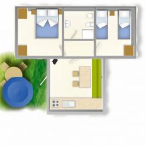 MOBILHOME 5 personnes - BAIA LUX