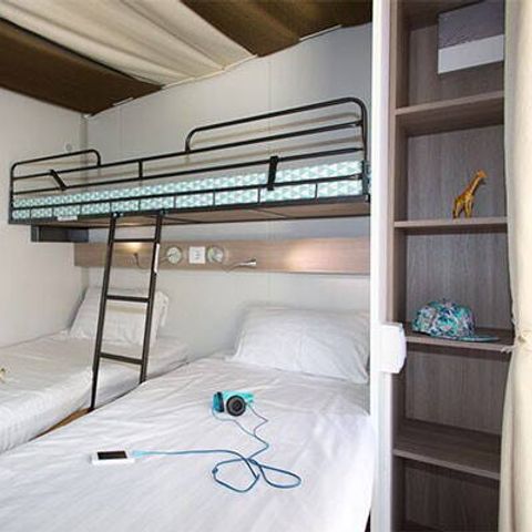 TENTE TOILE ET BOIS 5 personnes - Tente Lodge | 2 Ch. | 4/5 Pers. | Clim.