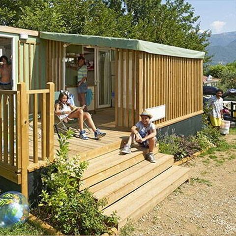 TENTE TOILE ET BOIS 5 personnes - Tente Lodge | 2 Ch. | 4/5 Pers. | Clim.