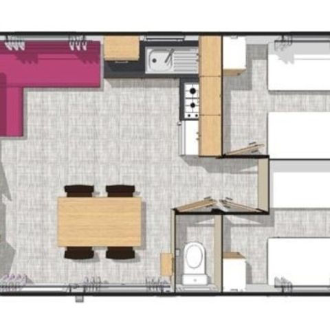 MOBILHOME 6 personnes - Résidence