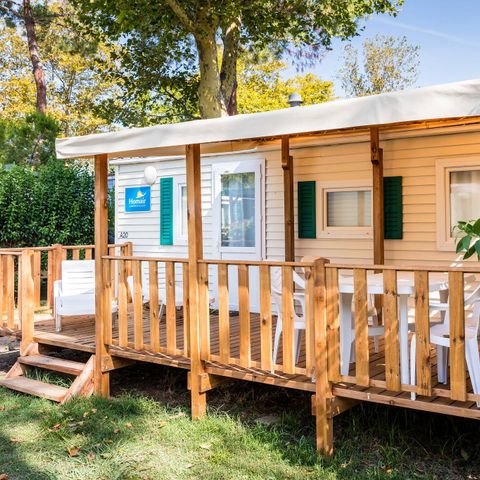 MOBILHOME 4 personnes - Classic | 2 Ch. | 4 Pers. | Terrasse surélevée | 1 SDB | Clim