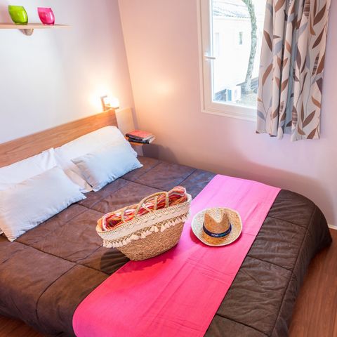 MOBILHOME 6 personnes - Classic | 2 Ch. | 4/6 Pers. | Terrasse surélevée non couverte | 1 SDB | Clim