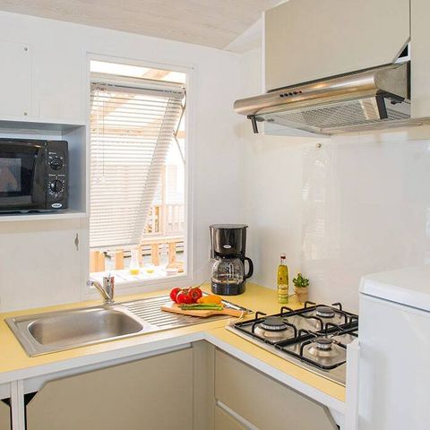 MOBILHOME 4 personnes - Classic | 2 Chambres | 4 Couchages | Terrasse semi couverte | 1 Salle de bain | Climatisation
