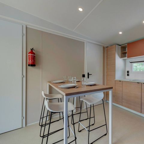 MOBILHOME 6 personnes -  Comfort | 3 Ch. | 6 Pers. | Terrasse surélevée | 1 SDB | Clim. | TV