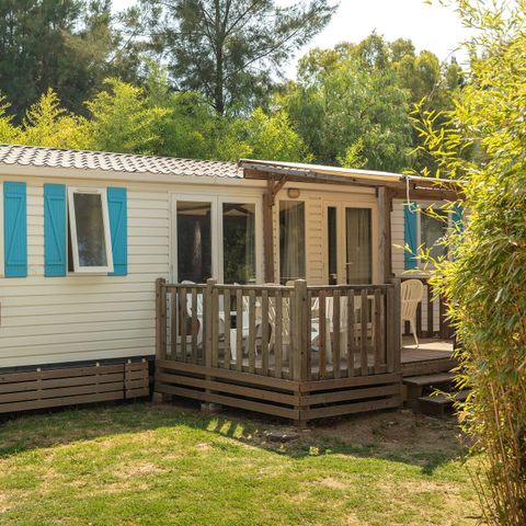 MOBILHOME 6 personnes - Classic | 3 Ch. | 6 Pers. | Terrasse surélevée | 1 SDB | Clim