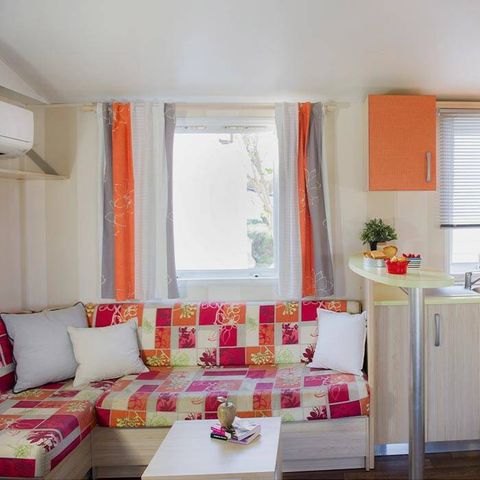 MOBILHOME 6 personnes - Classic | 3 Ch. | 6 Pers. | Terrasse surélevée | 1 SDB | Clim