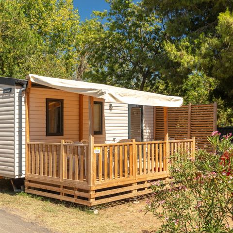 MOBILHOME 6 personnes - Premium | 3 Chambres | 6 Couchages | Terrasse lounge | 1 Salle de bain | Climatisation | Télévision