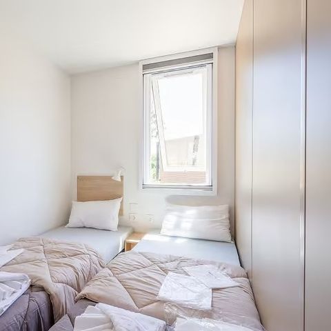 MOBILHOME 8 personnes - Ultimate Plus | 3 Ch. | 6/8 Pers. | Terrasse Lounge | Outdoor kitchen | 2 SDB | Clim. | TV
