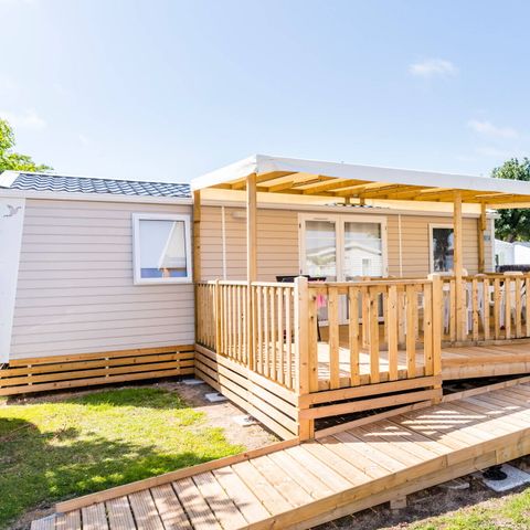 MOBILHOME 4 personnes - Mobil-home PMR | Comfort | 2 Ch. | 4 Pers. | Terrasse surélevée | Clim.