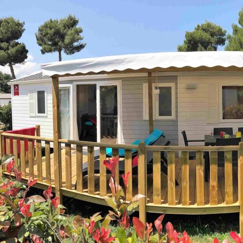 MOBILHOME 7 personnes - CONFORT - 3 chambres avec climatisation +TV 