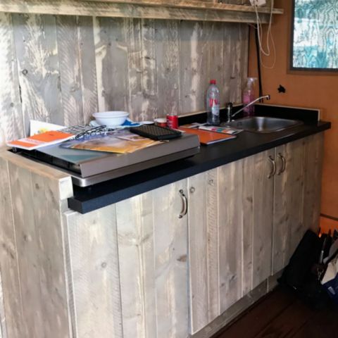 Tente en toile et en bois 4 personnes - SAFARI - 2 chambres