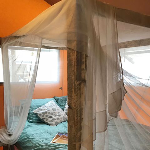 Tente en toile et en bois 4 personnes - SAFARI - 2 chambres