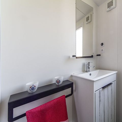 MOBILHOME 8 personnes - CONFORT - 4 chambres avec climatisation +TV+ 2 SDB 