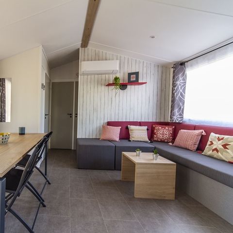 MOBILHOME 8 personnes - CONFORT - 4 chambres avec climatisation +TV+ 2 SDB 