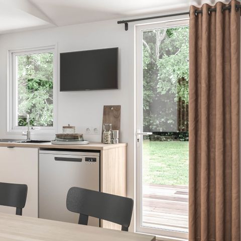 Mobilhome 7 personnes - CONFORT - 3 chambres avec climatisation +TV - 2026