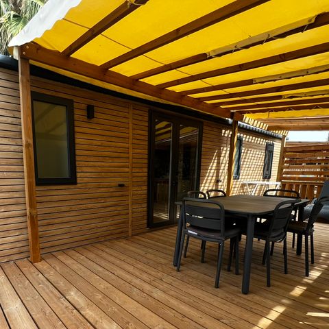 Mobilhome 8 personnes - PREMIUM - 3 chambres avec climatisation +TV+ Plancha à gaz + 2 SDB - 2026