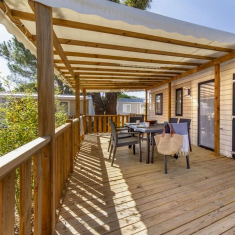 MOBILHOME 8 personnes - CONFORT - 4 chambres avec climatisation +TV+ 2 SDB 