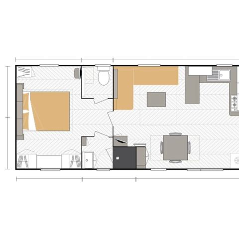 MOBILHOME 6 personnes - Excellence 2 chambres (6 pers)
