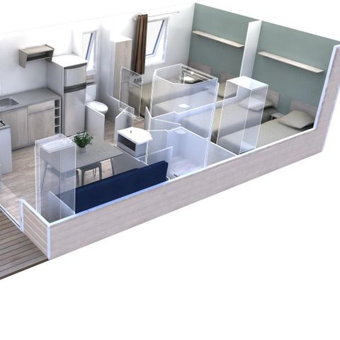 MOBILHOME 8 personnes - Evolution +Clim +TV