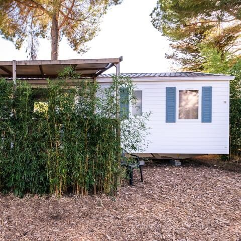 MOBILHOME 10 personnes - Family 4 chambres, DIM, Climatisation, TV, lave vaisselle