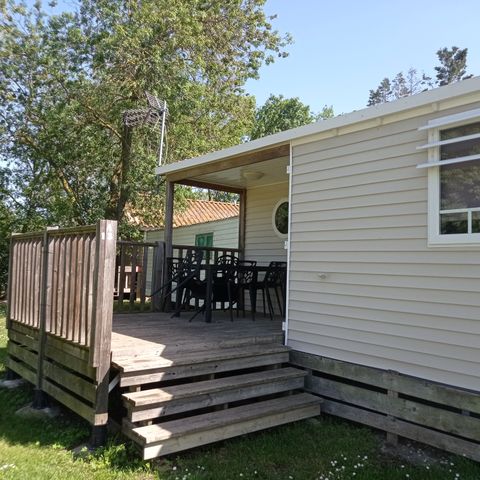 MOBILHOME 6 personnes - Grand confort Tamaris 6 personnes - 3 chambres, climatisé, téléviseur