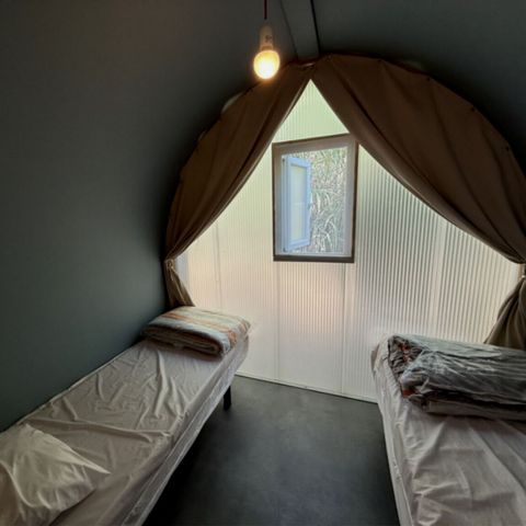 Bungalow toilé 4 personnes - COCO SWEET 4 personnes - 2 chambres, sans sanitaires, non climatisé