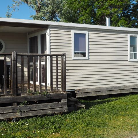 MOBILHOME 4 personnes - MH Confort Mistral 4 personnes - 2 chambres, climatisation et télévision