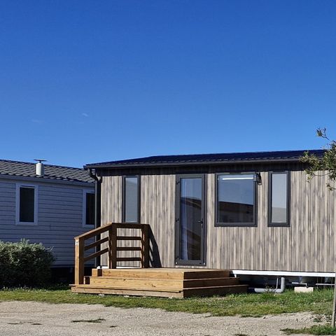MOBILHOME 4 personnes - Premium Roseau - 2chambres, climatisé, télévision, lave-vaisselle, sèche-serviette et coffre fort