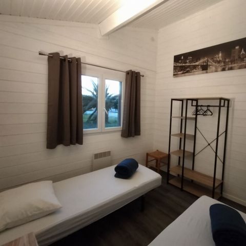 Chalet 8 personnes - Grande Cabane Pampa 6/8 personnes - 3 chambres, climatisé, lave-vaisselle, télévision
