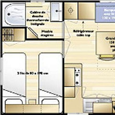 MOBILHOME 6 personnes - IRM 2 chambres