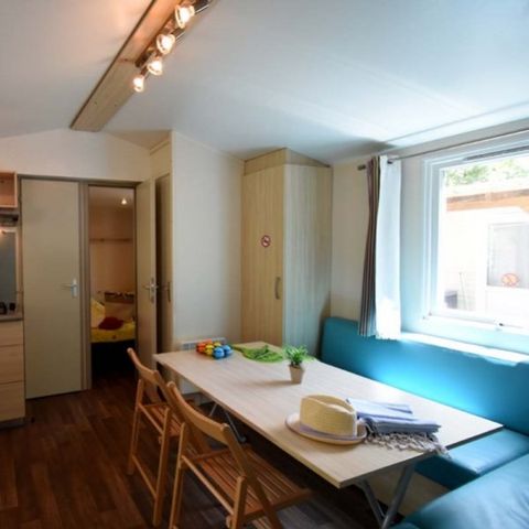 MOBILHOME 6 personnes - Mobil Home Aqua 2 Chambres 4 Adultes et 2 Enfants Terrasse semi-couverte Clim TV