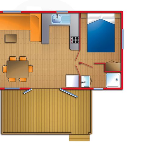 Mobilhome 6 personnes - CASITA 6 PAX