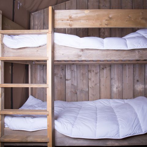 Tente en toile et en bois 6 personnes - Luxe