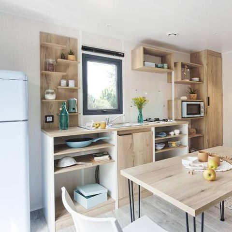 MOBILHOME 4 personnes - Cabane Surfer 2 chambres - 25 m² + terrasse semi couverte