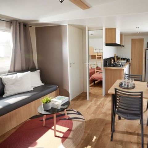 MOBILHOME 4 personnes - Nest 29 - 2 chambres 30 m² + terrasse semi-couverte