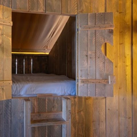 Tente en toile et en bois 7 personnes - Tente safari Belle vue